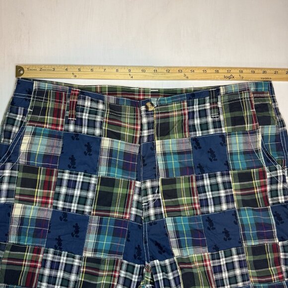 NWT Walt Disney World Cruise Line Patchwork Shorts Men’s 42 Mickey Embroidered - Picture 12 of 15